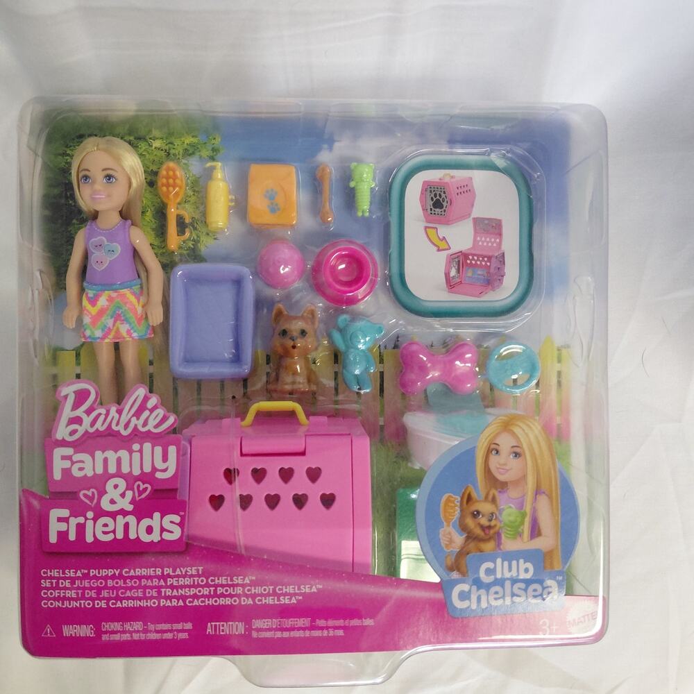 NIB Barbie Chelsea Puppy Carrier Playset New In Box